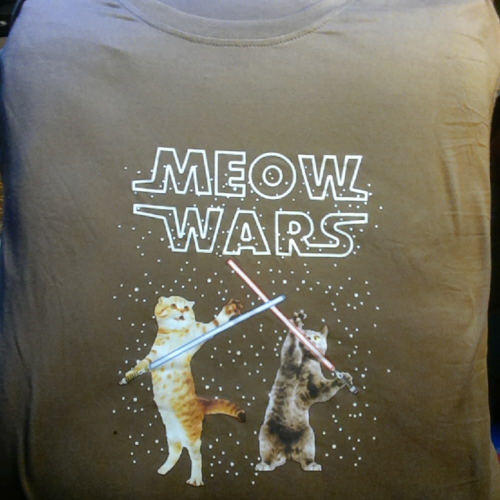 Brown Cat Graphic Tee Clothing & Accessories Meow Wars